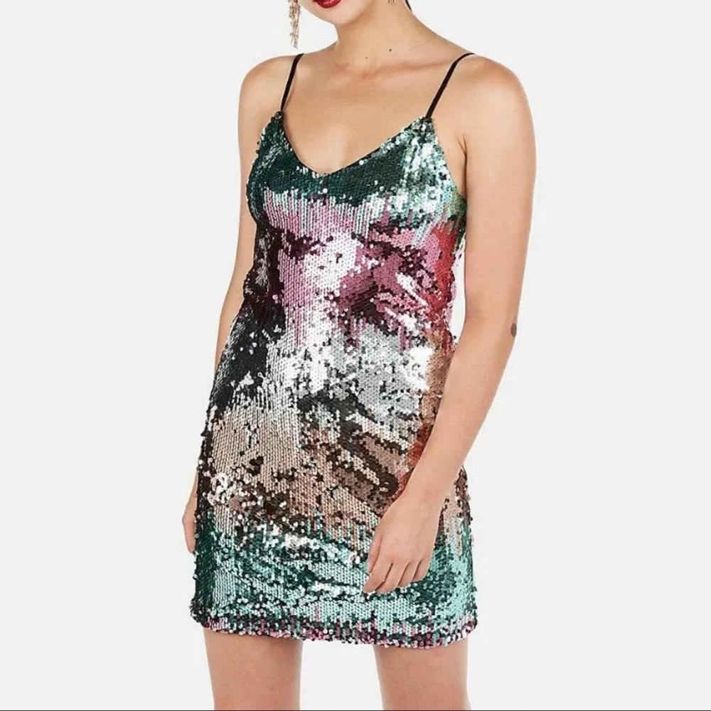 NWT express sequin mini dress